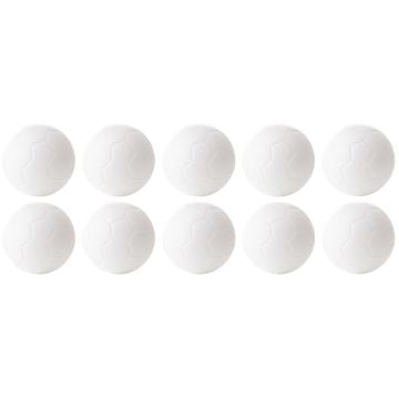 Table soccer foosballs, white, set of 10