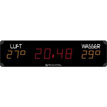 Stramatel® digital clock with thermometer