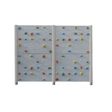 Kübler Sport® climbing wall with slate panel structure, freestanding