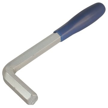 Galvanized lever.