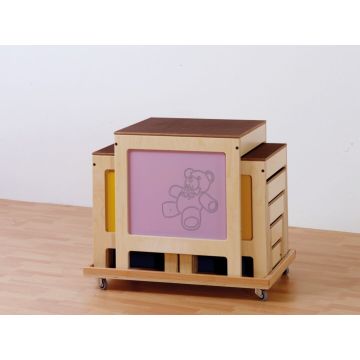 Transport trolley for balance ladder, 11 pieces.