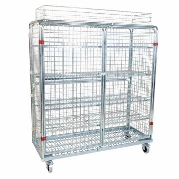 Shelf trolley with basket attachment ADB 1500