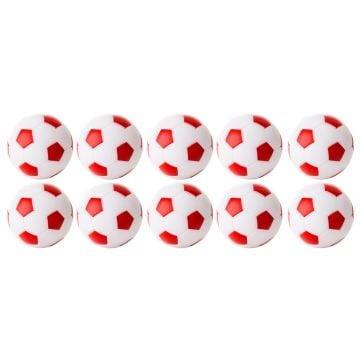 Table Soccer Foosballs, Colorful, Set of 10