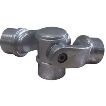 Double joint piece for barrier system