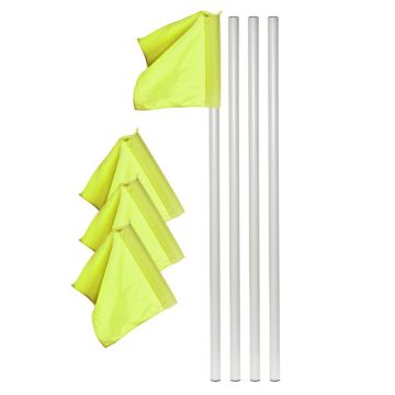 Kübler Sport® Boundary Poles WHITE Set of 4