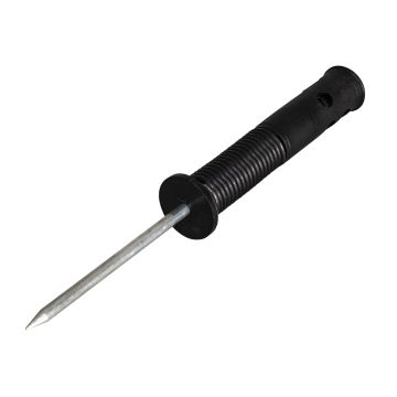 Steel pin adapter with spring for poles 25 mm Ø