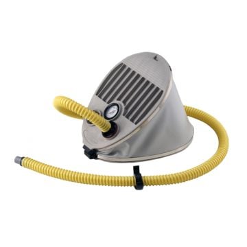 Foot pump with pressure gauge
