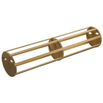 Rolling core for floor gymnastics mats, wood