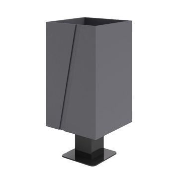 Square Waste Bin 40 l, Steel