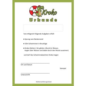 Certificate Croco