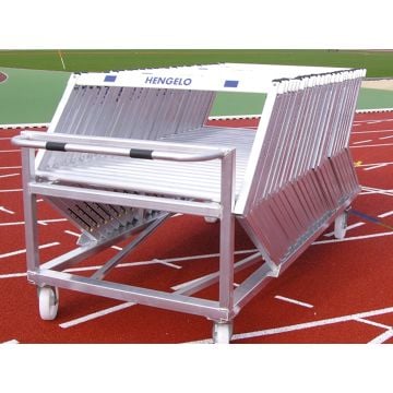 Hurdle cart for up to 20 hurdles