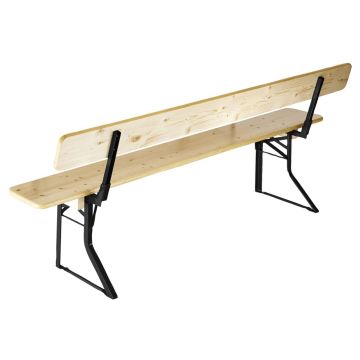 Folding Bench with Backrest