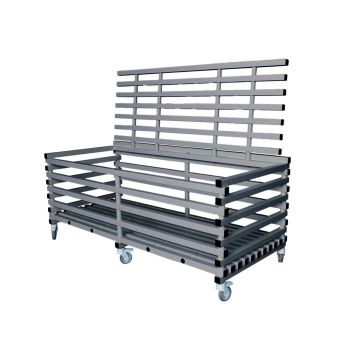 Swimming Pool Equipment Trolley LARGE with Lid