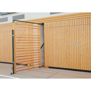 Double-field foldable climbing wall