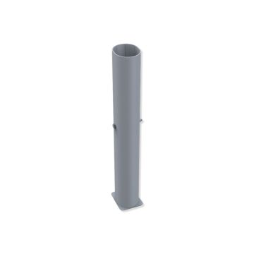Beach ground socket, oval, for embedding in concrete