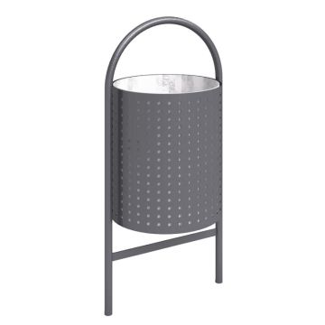Round Waste Bin 60 l, Steel