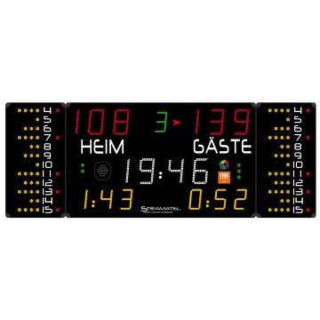 Stramatel® Multisport Pro Indoor Scoreboard, three modules