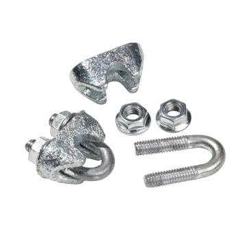 Wire clamp up to Ø 6 mm for safety nets