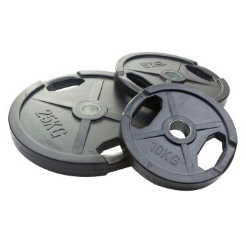Power-Xtreme® Dumbbell Plate, Rubber-Coated, 50 mm