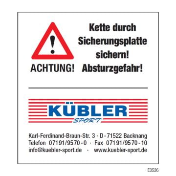 Sticker - Secure Chain with Locking Plate