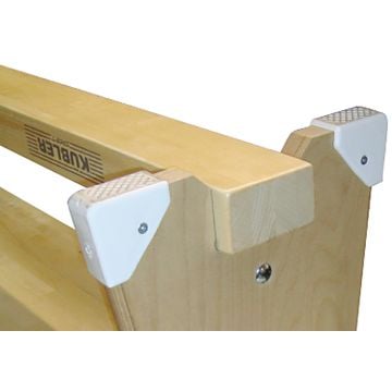 Running bar for gymnastics bench