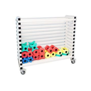 Storage trolley for aqua dumbbells