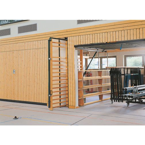 Double-field foldable climbing wall
