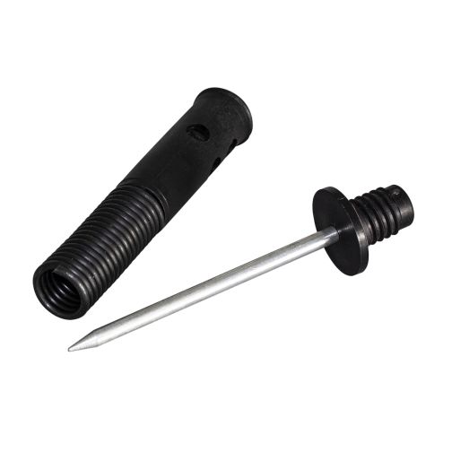 Steel pin adapter with spring for poles 25 mm Ø