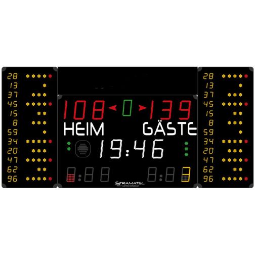 Stramatel® Multisport MD Indoor Scoreboard, four modules