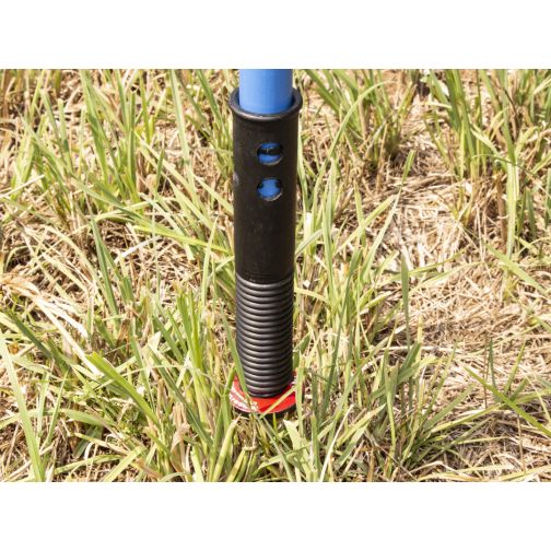 Steel pin adapter with spring for poles 25 mm Ø
