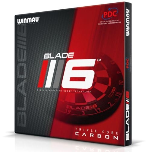 WINMAU® Dartboard Blade 6 Triple Core Carbon PDC