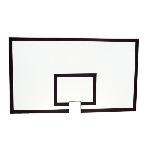 Basketball game board made of fiberglass, with hoop cutout