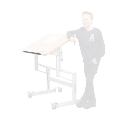 Flat edge, for work table 58 x 0.5 cm, light gray.