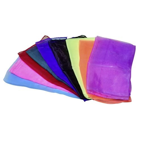 tanga sports® 10-piece Set of Chiffon Juggling Scarves