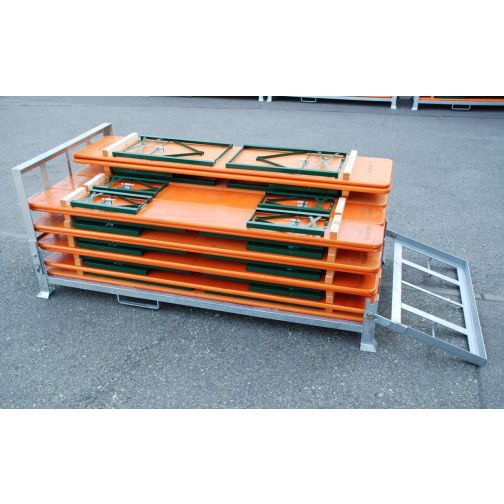 Transport box for beer tent sets