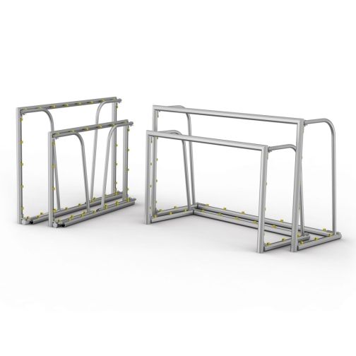 Kübler Sport® Mini Training Goal FUN with octagonal profile and foldable net brackets