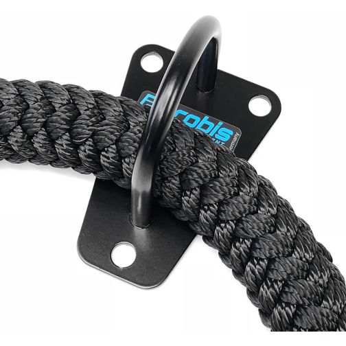 Wall anchor for fitness rope
