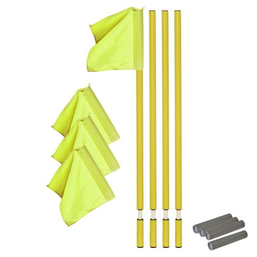 Kübler Sport® Yellow Adjustable Limit Poles 4-Pack
