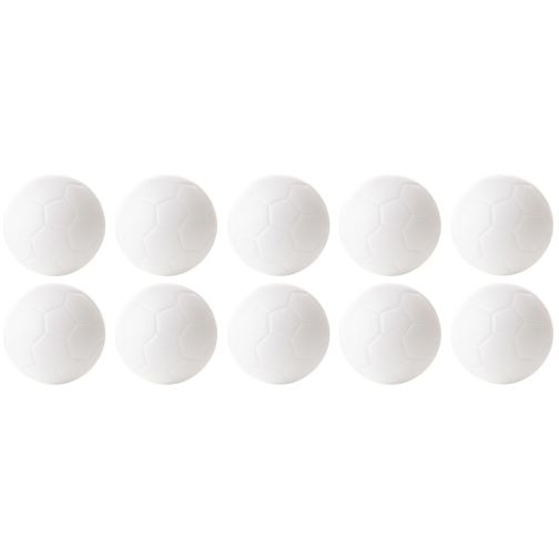 Table soccer foosballs, white, set of 10