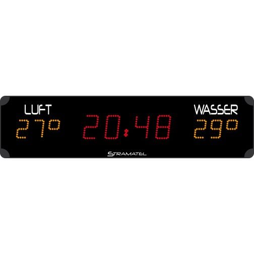 Stramatel® digital clock with thermometer