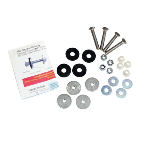 Mounting Set for Basketball Backboards (with hoop cutout)