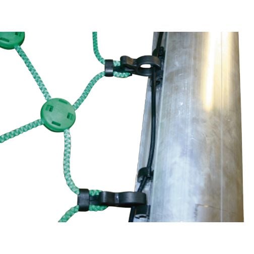 Bolzplatz goal net with steel reinforcement