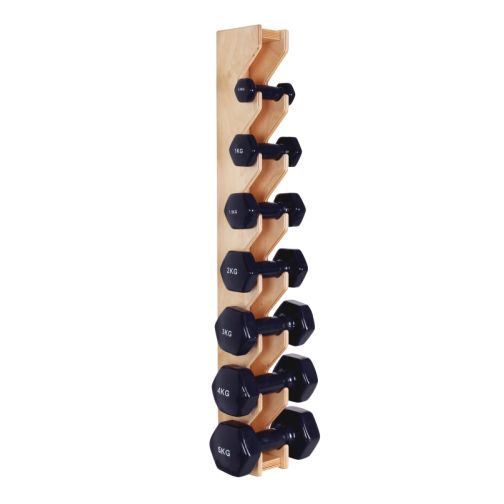 Kübler Sport® wall mount with fist dumbbells 0.5 - 5.0 kg