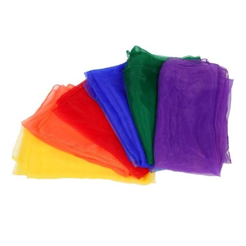 tanga sports® 6-Pack Chiffon Scarves, 140 x 140 cm