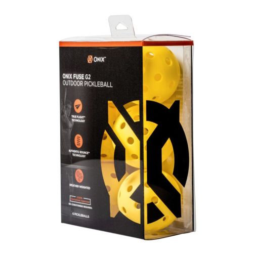 ONIX® Pickleball Fuse G2 Outdoor Yellow 3-Pack