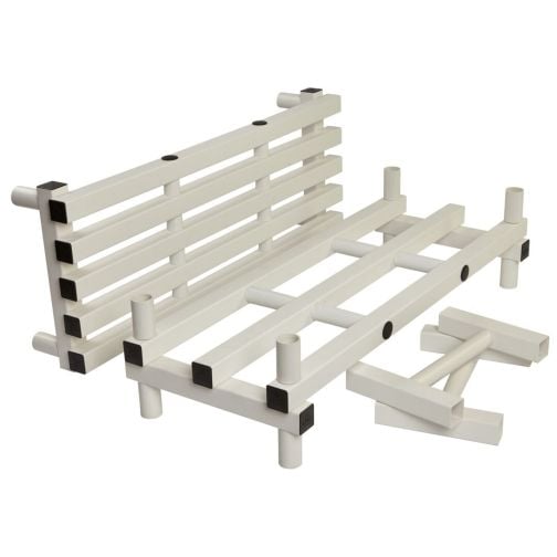 Plastic bench for wet areas