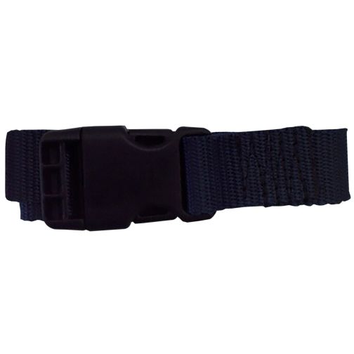 Strap with plastic buckle