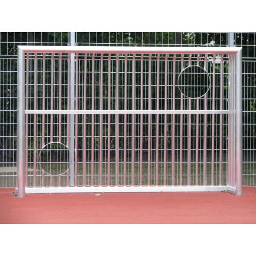 Kübler Sport® Bolzplatztor ALU SOLID with integrated goal wall