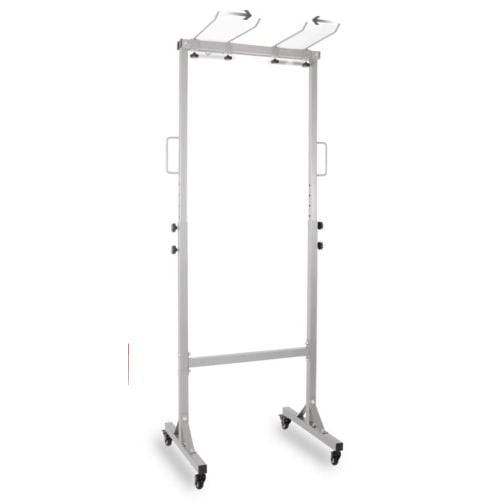 Mat trolley for gymnastics mats with eyelets