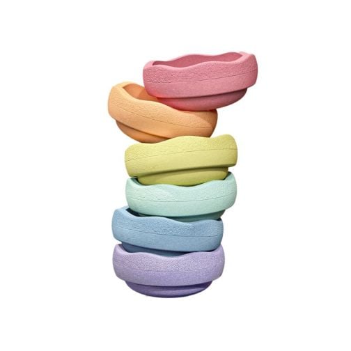 Stapelstein® Original Grow Rainbow Pastel, Set of 6